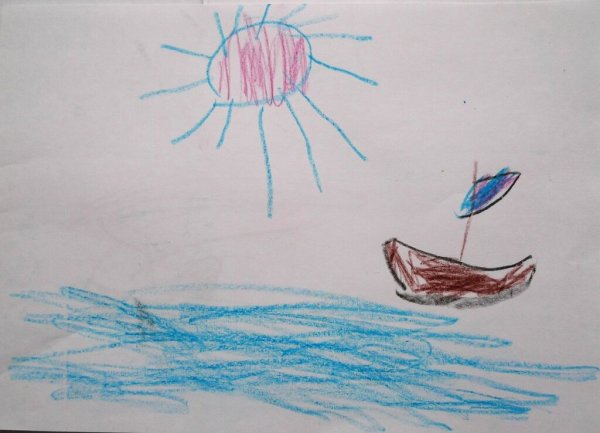 Рисунки восковыми мелками для начинающих легкие