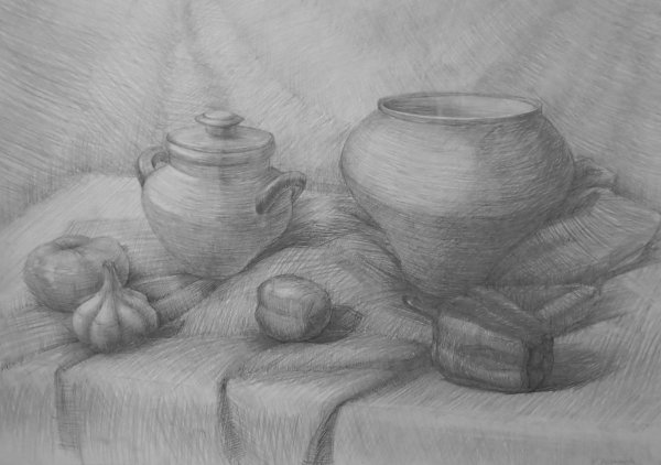 Натюрморт карандашом