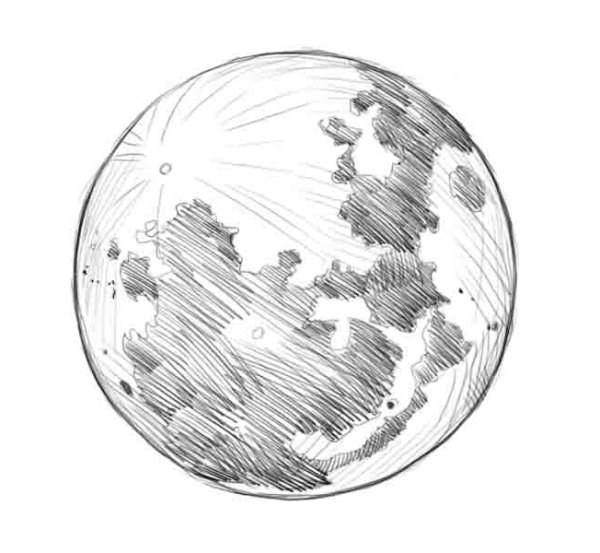 Рисунок карандашом космас