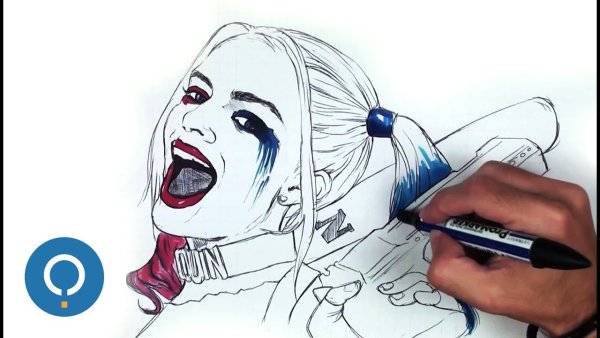 Рисунки для срисовки Харли Квинн