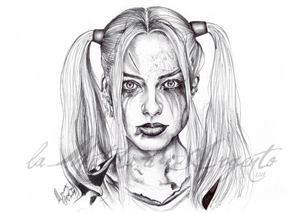 Харли Квинн Квинн для срисовки