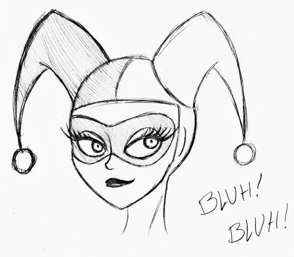 Рисунки Харли Квинн лёгкие