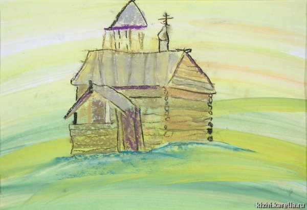 Кижи рисунки детей