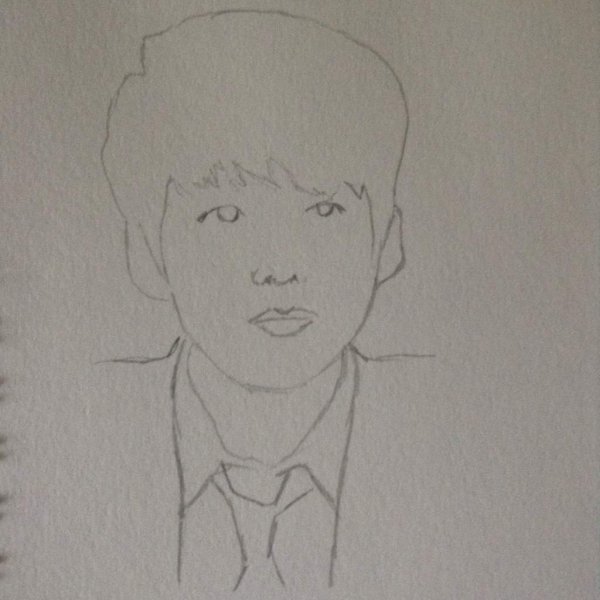 БТС карандашом для начинающих