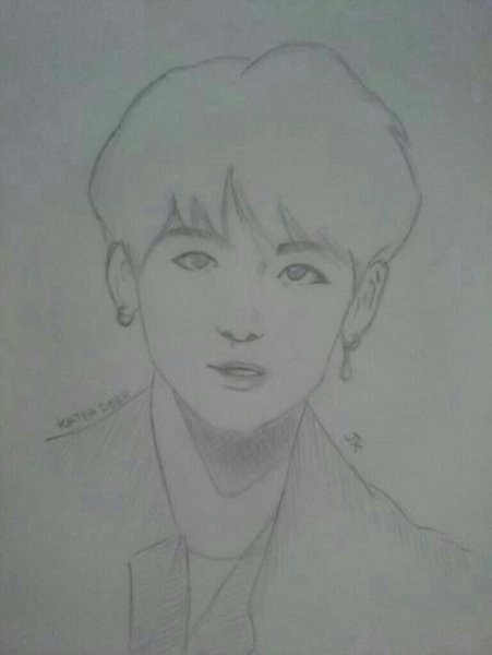 Чонгук из БТС для срисовки