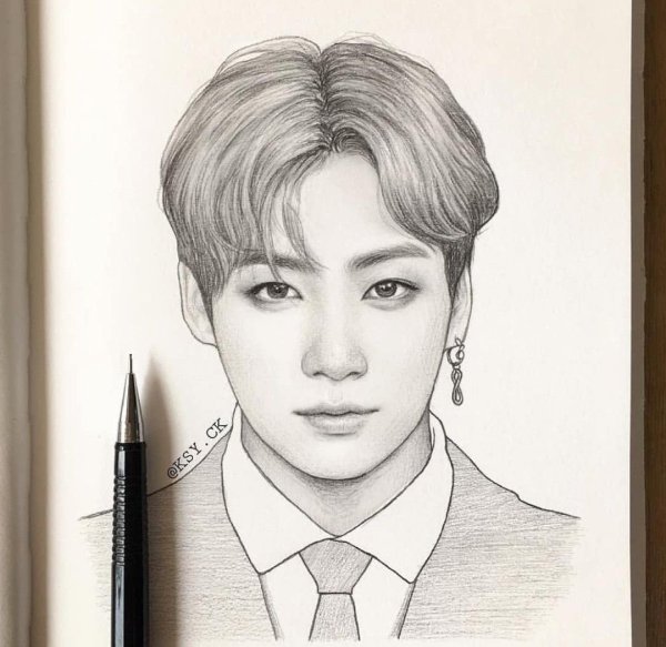 БТС для срисовки Чонгук