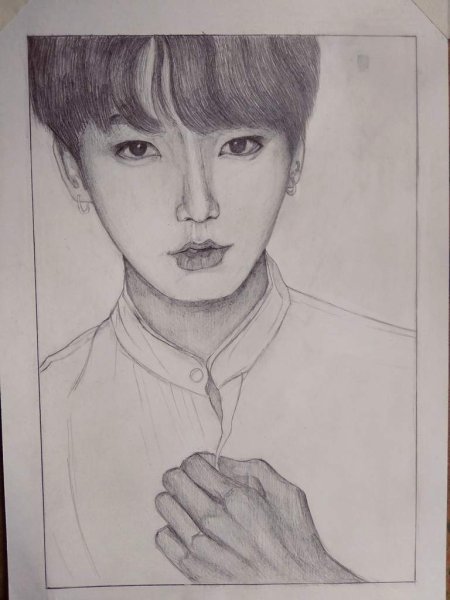 Раскраска Чимина из BTS