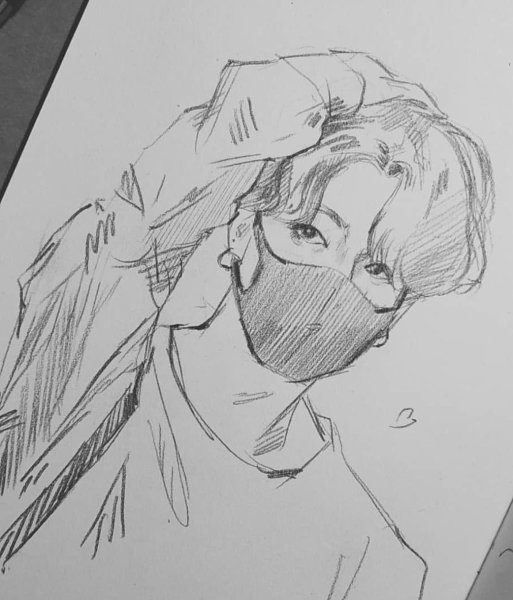 BTS тэхён скетчи
