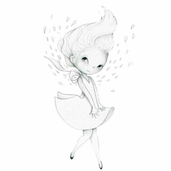 Девушки для срисовки карандашом лёгкие