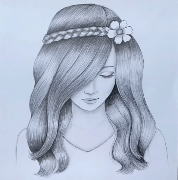 Рисунки карандашом подруги