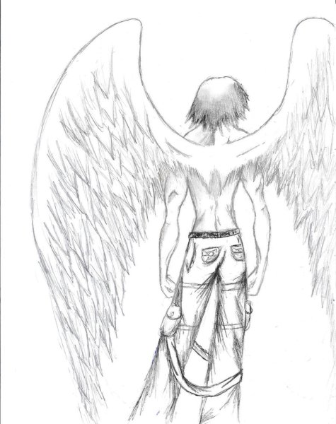 Крылья ангела раскраска