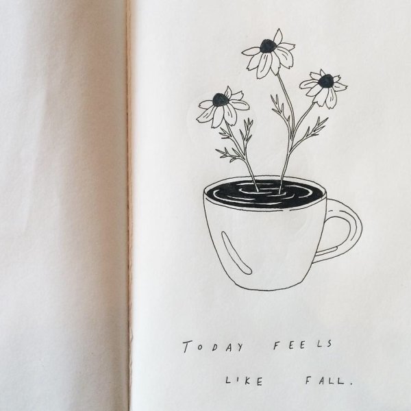 Маленькие рисунки в скетчбук легкие