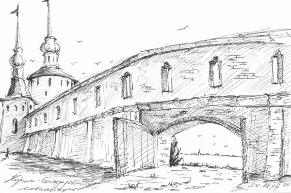 Кирилло Белозерский монастырь раскраска