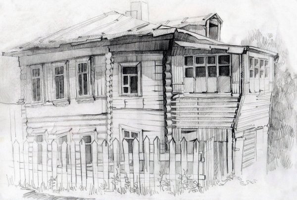 Зарисовки старых домов