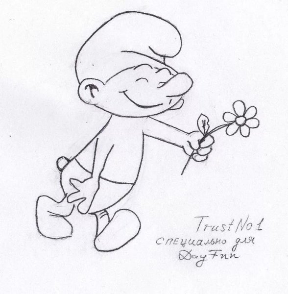 Рисунки карандашом лёгкие мультяшные