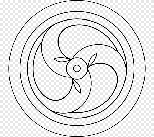 Раскраска по спирали