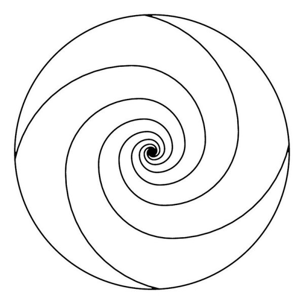 Спираль трафарет