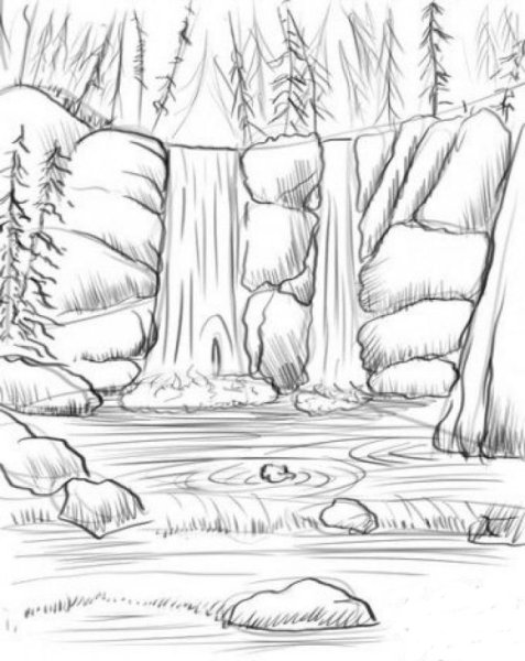 Рисование пейзажа карандашом