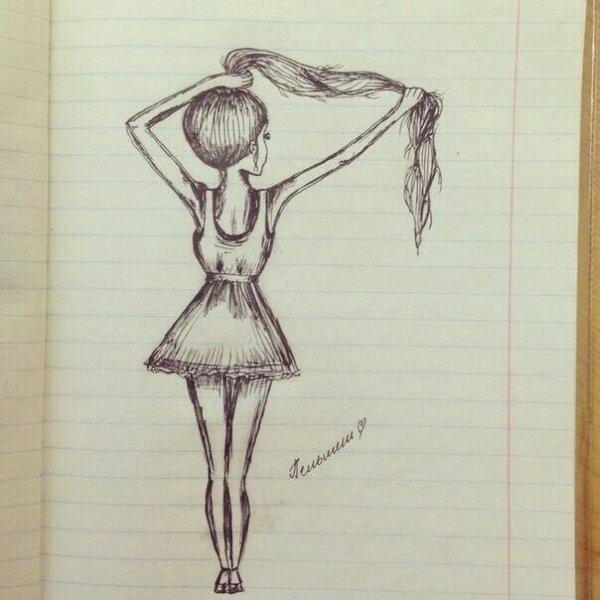 Идеи для рисунков легкие девочки