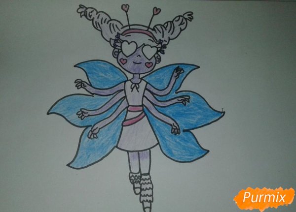 Раскраска Звездочка Баттерфляй бабочка