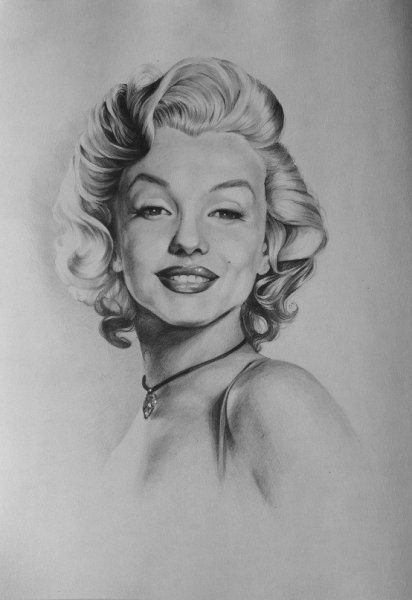 Мэрилин Монро нарисованная