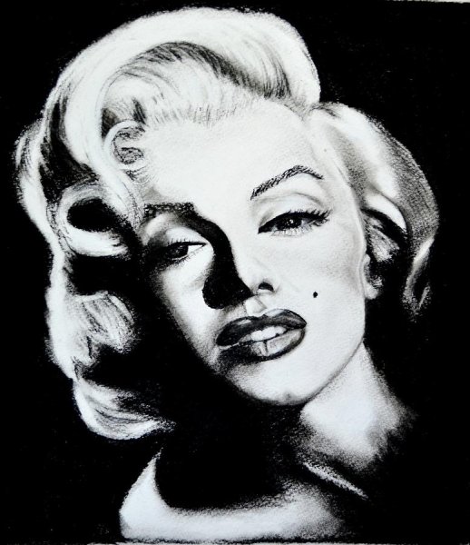 Портрет Мэрилин Монро нарисовать