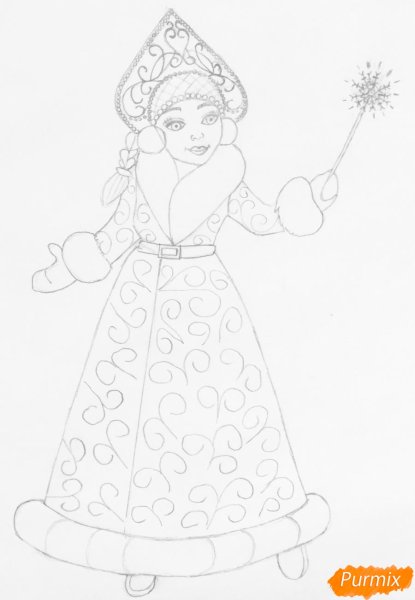 Рисование Деда Мороза и Снегурочки