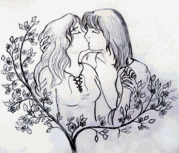 Рисунки карандашом любовь