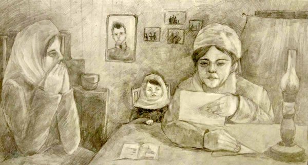 Блокада Ленинграда рисунки