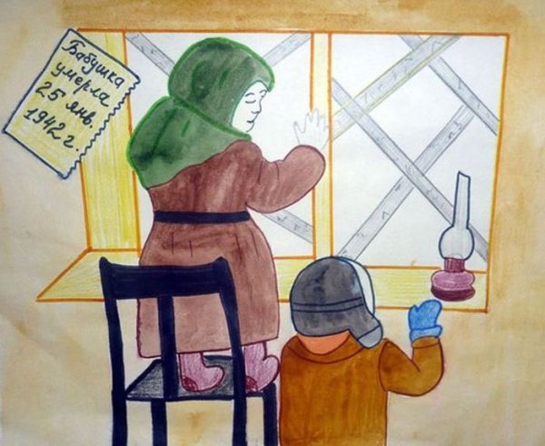 Блокада рисунки детей