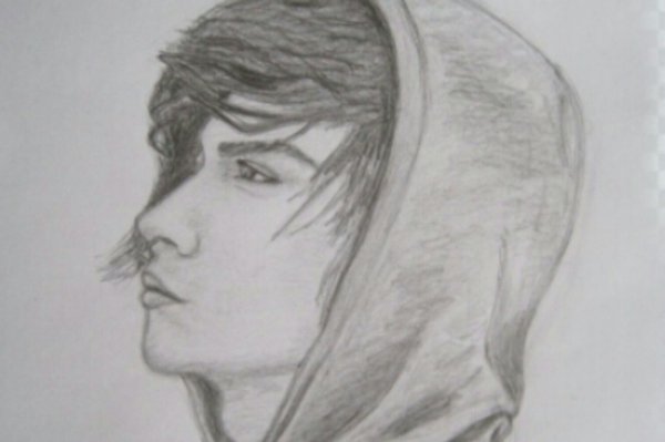 Парень карандашом легко