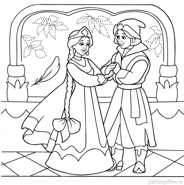 Роза в колбе раскраска