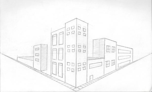 Набросок коттеджа