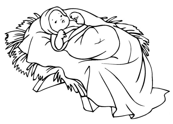 Раскраска Рождество Христово