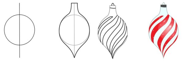 Новогодний снежный шар раскраска