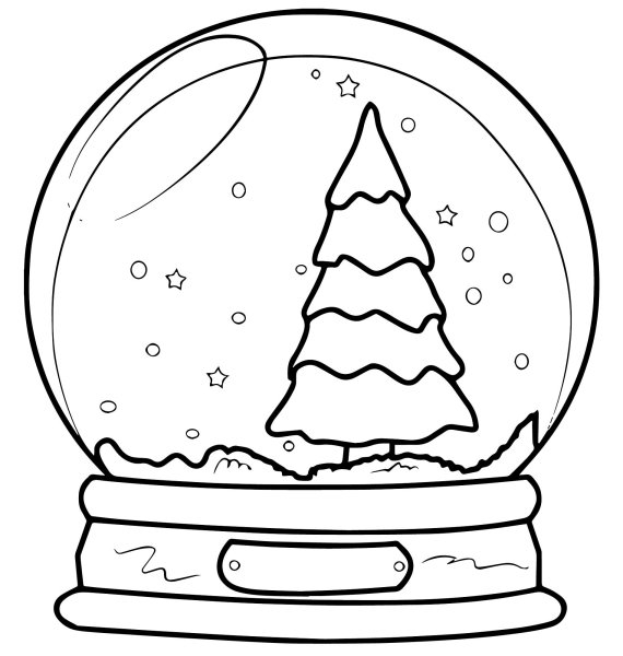 Новогодние разукрашки для детей елочные игрушки