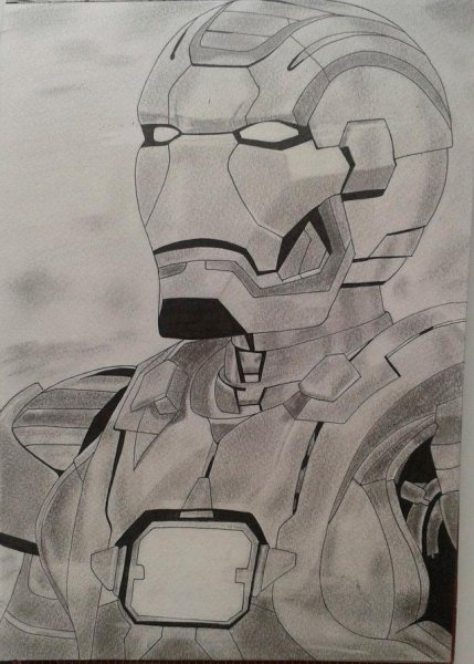 Срисовывать Железный человек Марк 85