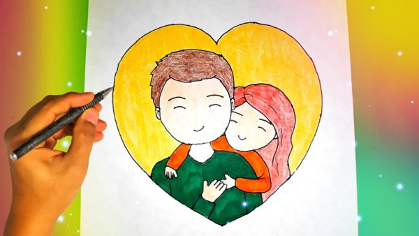 Рисунок для мамы легкий