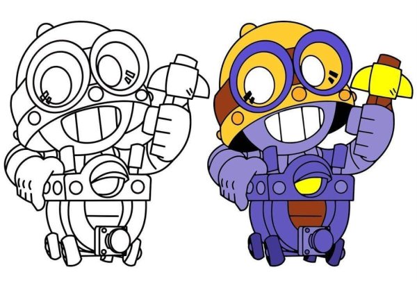 Персонажа из Brawl Stars Сэнди