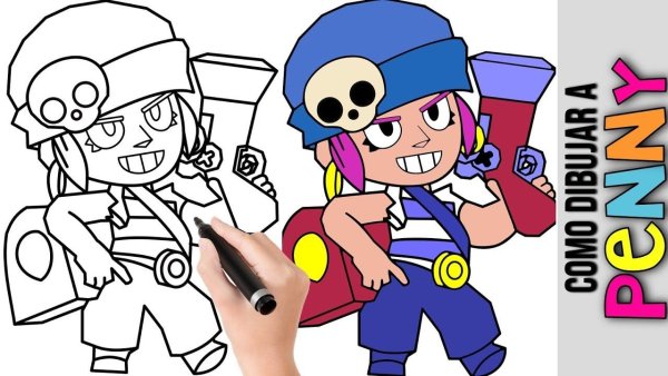 Бравлеры для срисовки карандашом