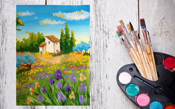 Рисунки акварелью