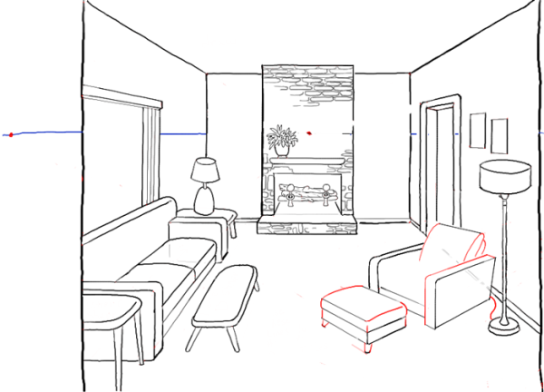 Набросок комнаты