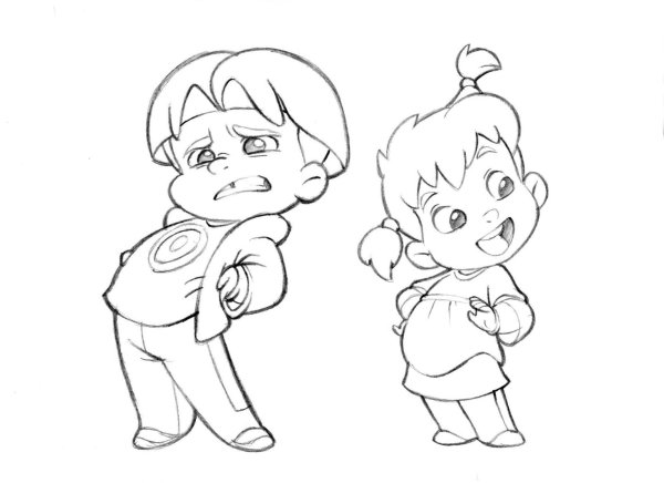 Аниме карандашом любовь