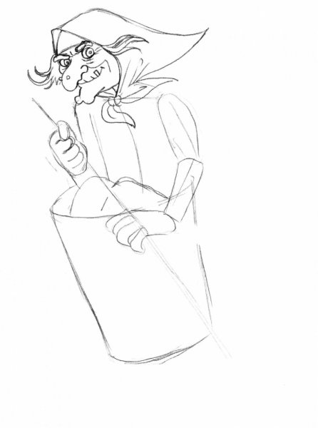 Рисование бабы яги