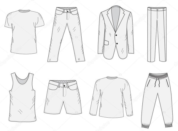 Модные эскизы одежды для мальчиков