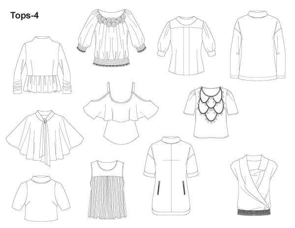 Одежда карандашом для начинающих