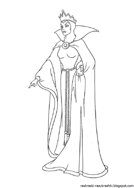 Снежная Королева раскраска