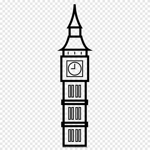 Раскраска Биг Бена в Лондоне