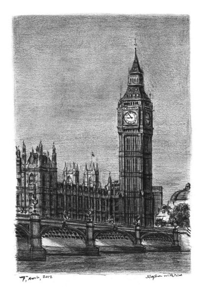 Достопримечательности Лондона для срисовки