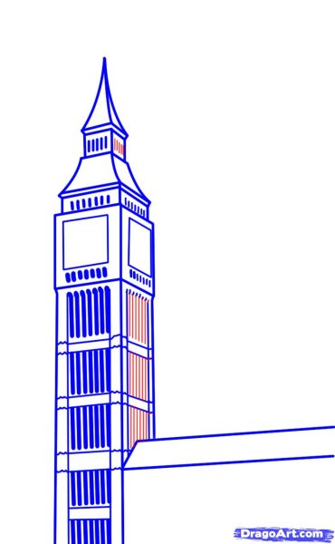 Англия карандашом